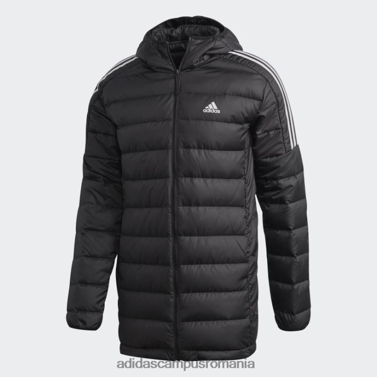adidas campus romania parka cu puf de esențiale negru bărbați negru J266N26679