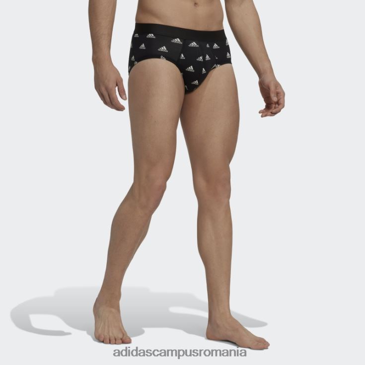 adidas campus romania slip negru de confort flex bumbac 3 dungi adidas bărbați negru/rosu/negru alb J266N213875