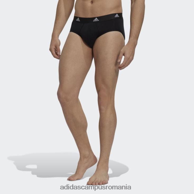 adidas campus romania slip negru de confort flex bumbac 3 dungi adidas bărbați negru/rosu/negru alb J266N213875
