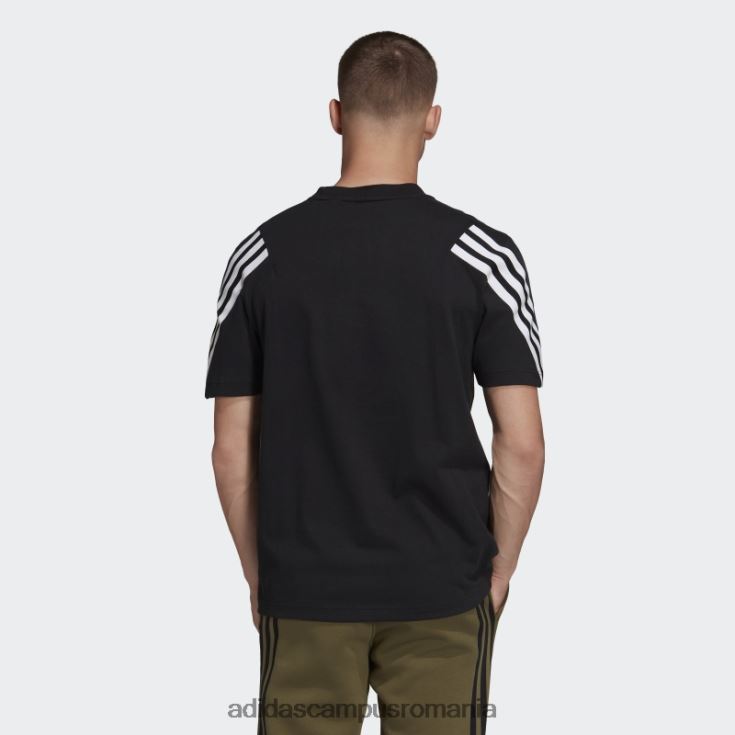 adidas campus romania sportswear future icons tricou cu 3 dungi negru bărbați negru J266N26405