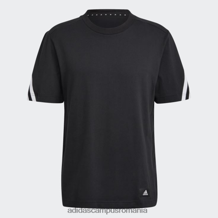 adidas campus romania sportswear future icons tricou cu 3 dungi negru bărbați negru J266N26405