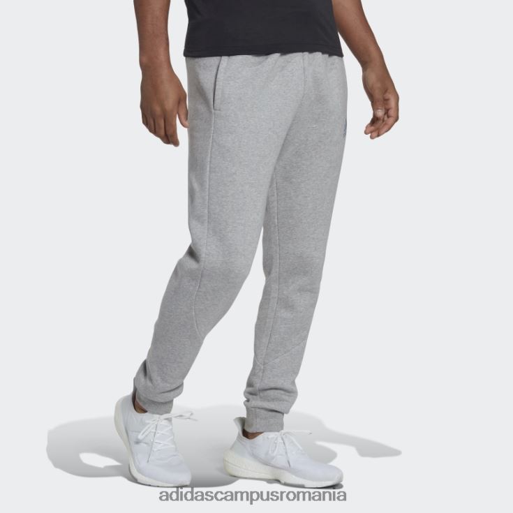 adidas campus romania stadion fleece insignă de sport cu manșete pantaloni gri mediu bărbați gri mediu J266N26554