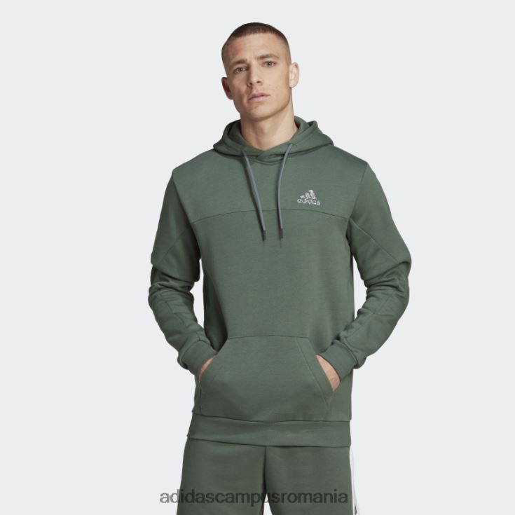 adidas campus romania stadion fleece insigna de sport hanorac verde oxid adidas bărbați oxid verde J266N27542