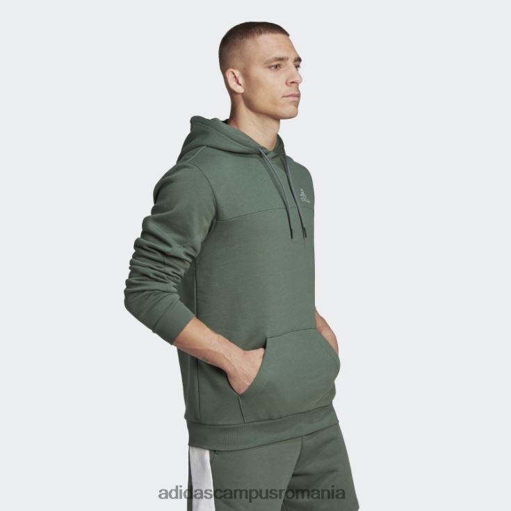 adidas campus romania stadion fleece insigna de sport hanorac verde oxid adidas bărbați oxid verde J266N27542