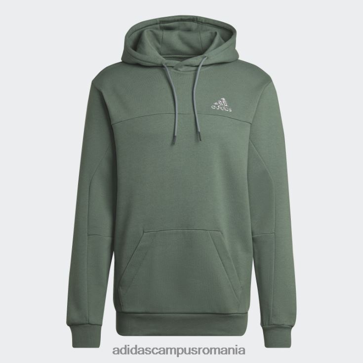 adidas campus romania stadion fleece insigna de sport hanorac verde oxid adidas bărbați oxid verde J266N27542