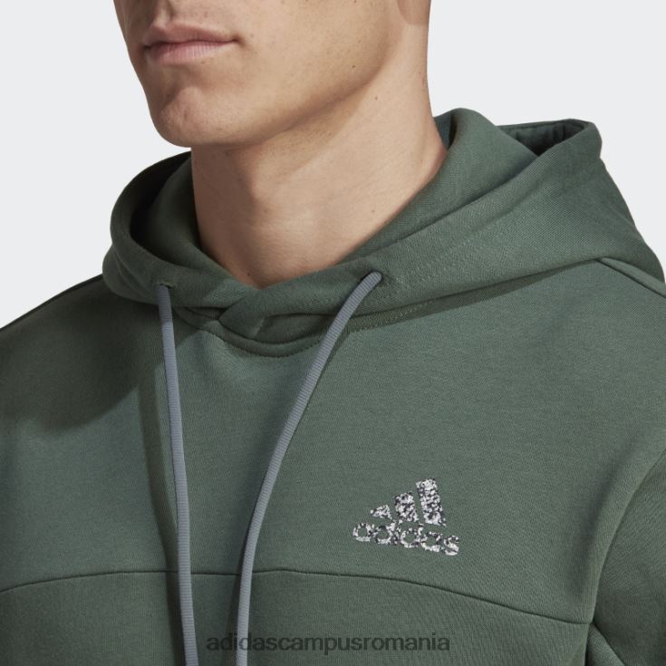 adidas campus romania stadion fleece insigna de sport hanorac verde oxid adidas bărbați oxid verde J266N27542