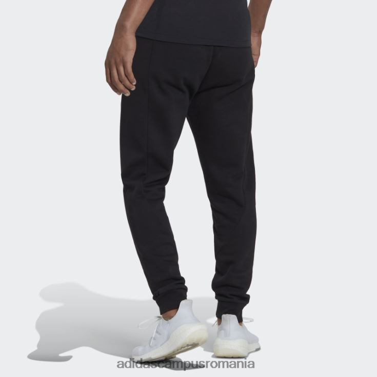 adidas campus romania stadion fleece insigna de sport pantaloni cu manșete negru adidas bărbați negru J266N26882