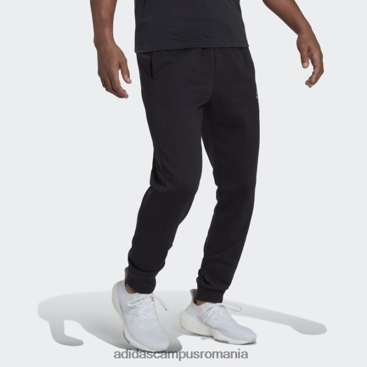 adidas campus romania stadion fleece insigna de sport pantaloni cu manșete negru adidas bărbați negru J266N26882