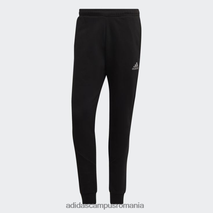 adidas campus romania stadion fleece insigna de sport pantaloni cu manșete negru adidas bărbați negru J266N26882
