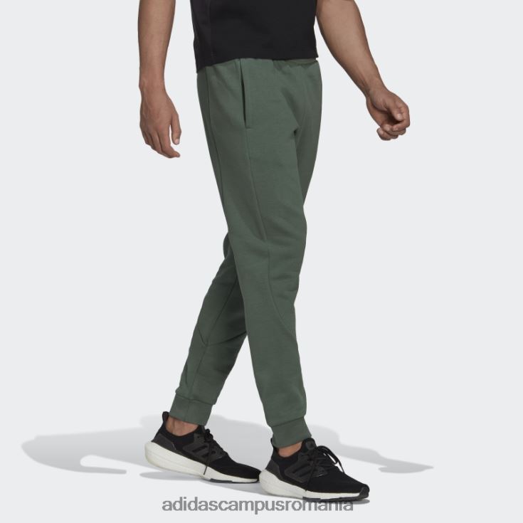 adidas campus romania stadion fleece insigna de sport pantaloni cu manșete verde oxid fierbinte bărbați oxid verde J266N21657