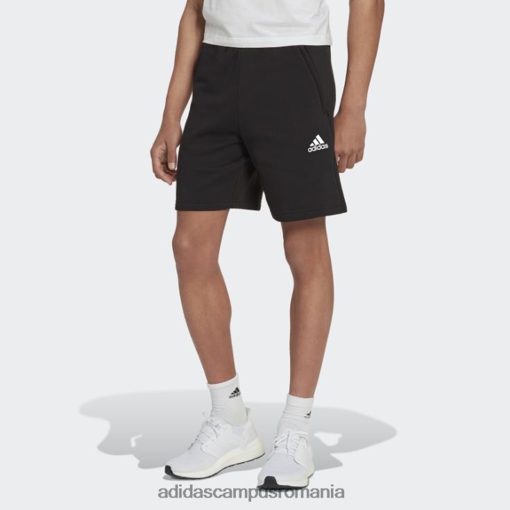 adidas campus romania stadion fleece reciclat insignă de pantaloni scurți sport negru bărbați negru J266N26812