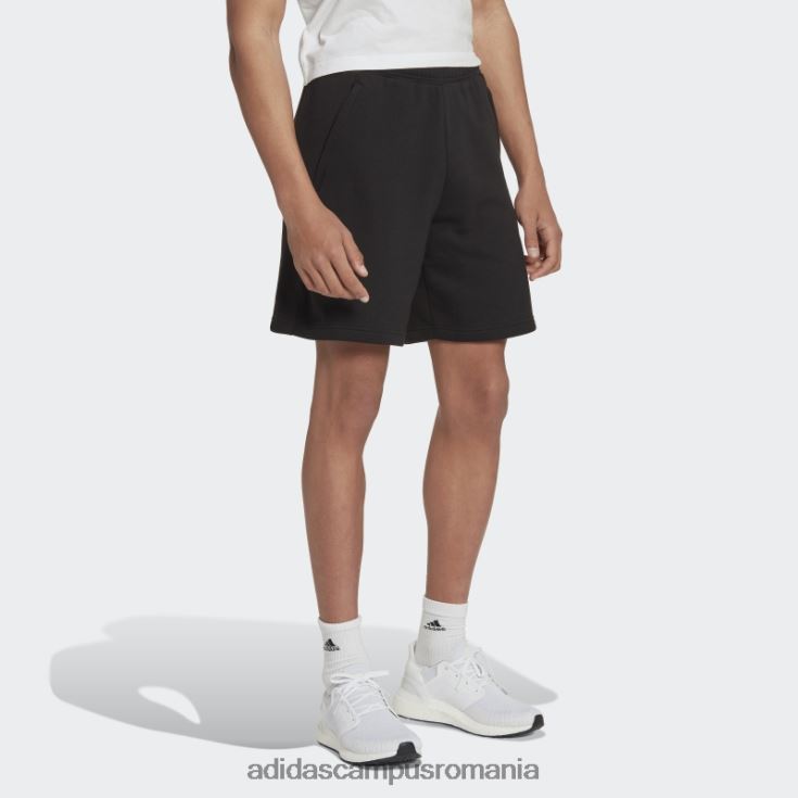 adidas campus romania stadion fleece reciclat insignă de pantaloni scurți sport negru bărbați negru J266N26812