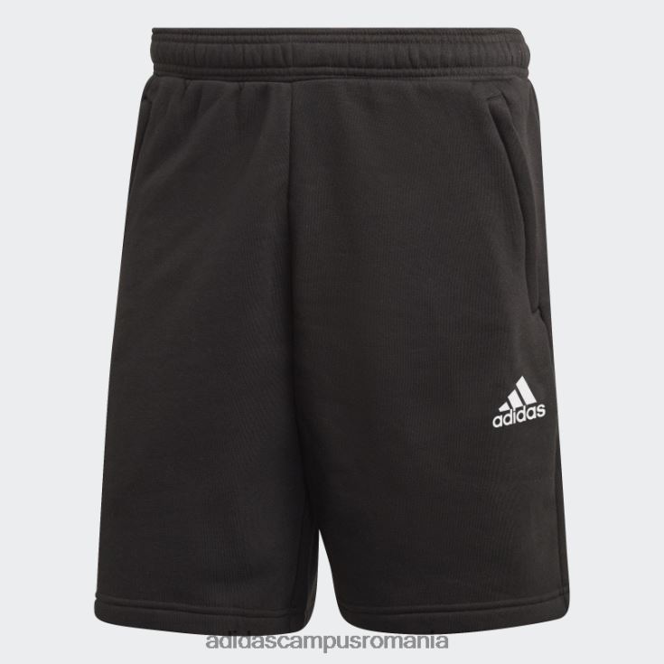 adidas campus romania stadion fleece reciclat insignă de pantaloni scurți sport negru bărbați negru J266N26812