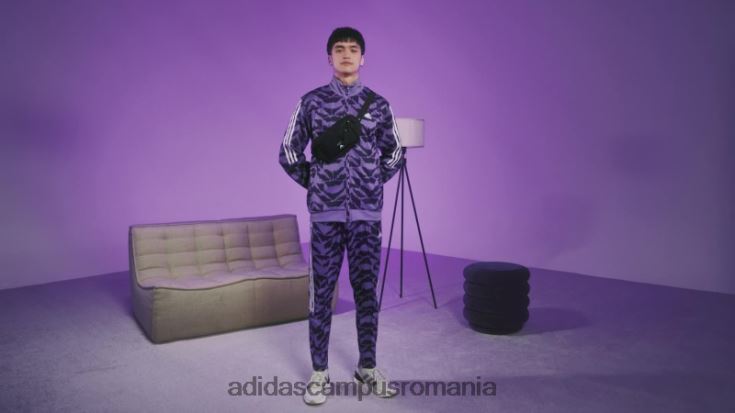 adidas campus romania tiro costum up lifestyle pantaloni de sport violet bărbați violet J266N25114