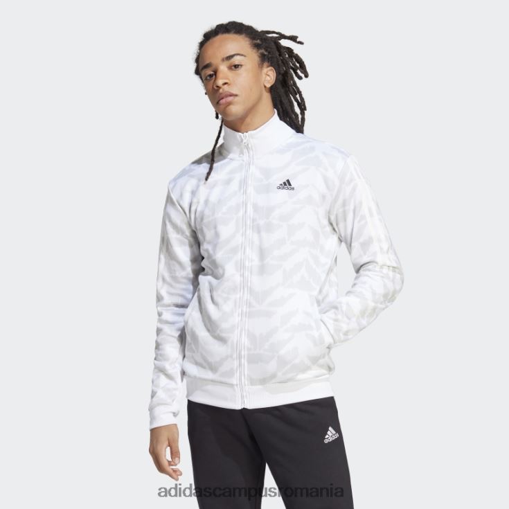 adidas campus romania tiro costume-up track top alb bărbați alb J266N213226