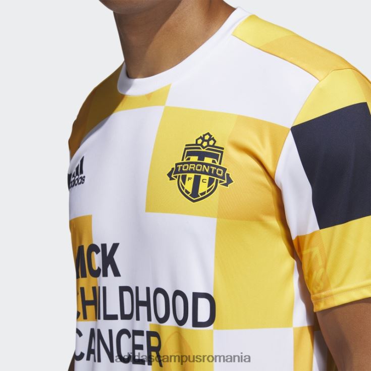 adidas campus romania toronto fc kick copilărie cancer pre-meci tricou coll auriu bărbați coll gold/mls-tfs-to5 J266N27286
