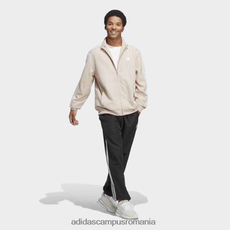 adidas campus romania trening adidas țesut cu 3 dungi taupe bărbați taupe/negru J266N214223