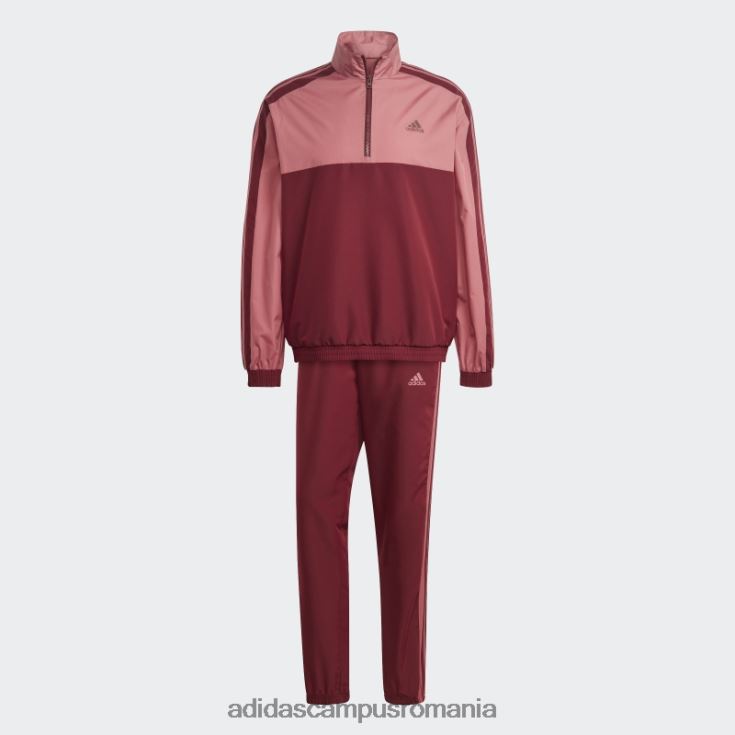 adidas campus romania trening roșu țesut cu fermoar 1/4 bărbați roșu J266N213978