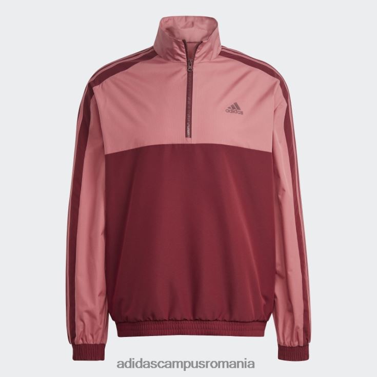 adidas campus romania trening roșu țesut cu fermoar 1/4 bărbați roșu J266N213978