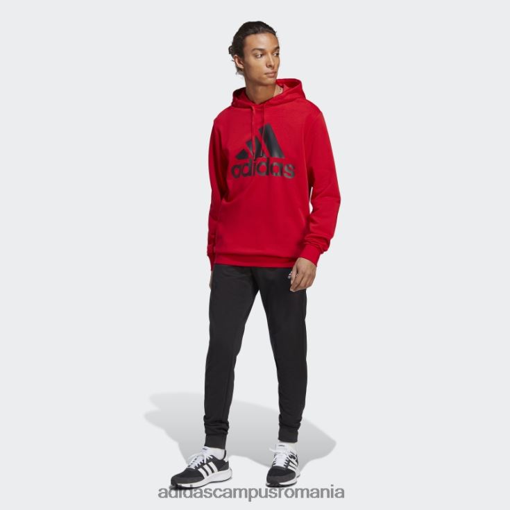 adidas campus romania trening stacojiu cu logo mare terry bărbați stacojiu/negru/alb J266N213822