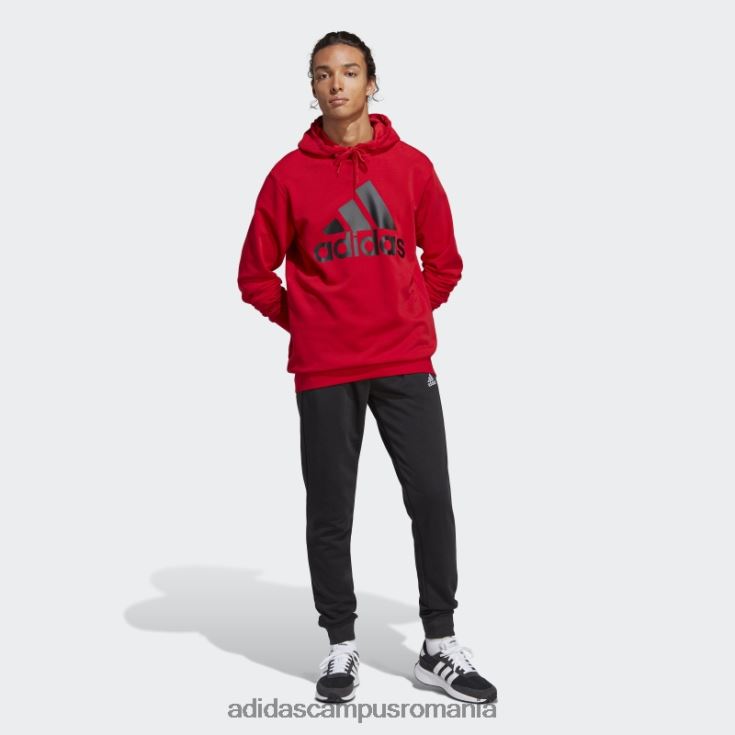 adidas campus romania trening stacojiu cu logo mare terry bărbați stacojiu/negru/alb J266N213822