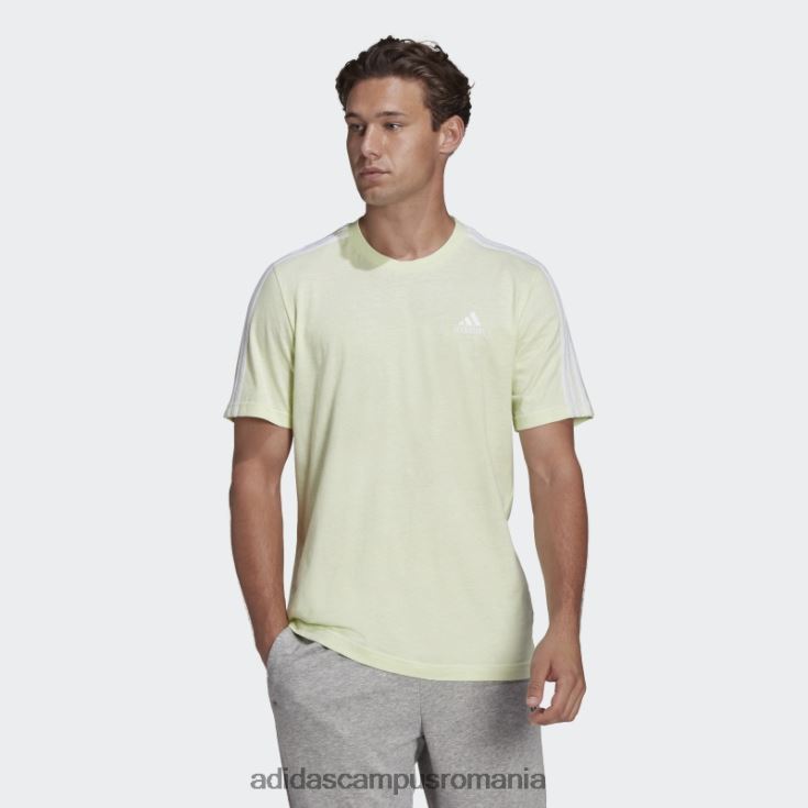 adidas campus romania tricou adidas lime mel essentials cu 3 dungi bărbați lime mel/alb J266N214823