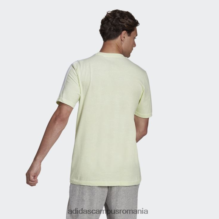 adidas campus romania tricou adidas lime mel essentials cu 3 dungi bărbați lime mel/alb J266N214823