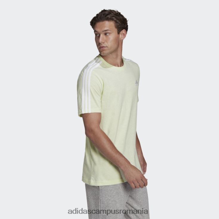 adidas campus romania tricou adidas lime mel essentials cu 3 dungi bărbați lime mel/alb J266N214823