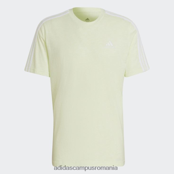 adidas campus romania tricou adidas lime mel essentials cu 3 dungi bărbați lime mel/alb J266N214823