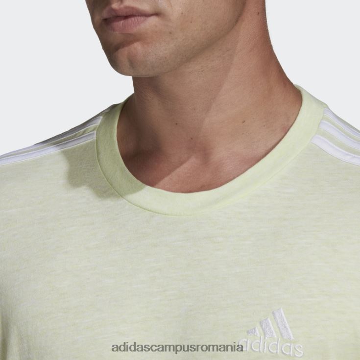adidas campus romania tricou adidas lime mel essentials cu 3 dungi bărbați lime mel/alb J266N214823