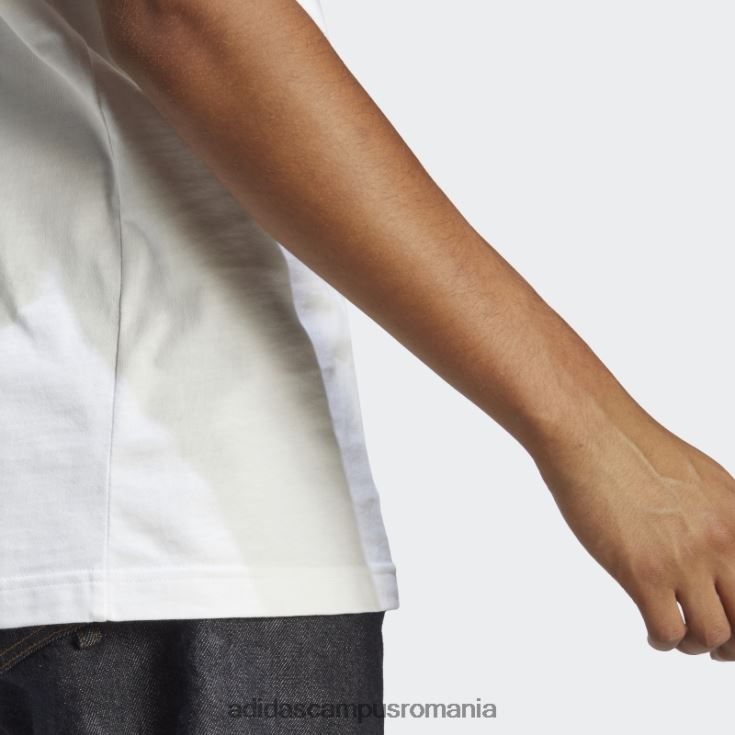 adidas campus romania tricou alb cu 3 dungi din un singur tricou essentials bărbați alb negru J266N213199