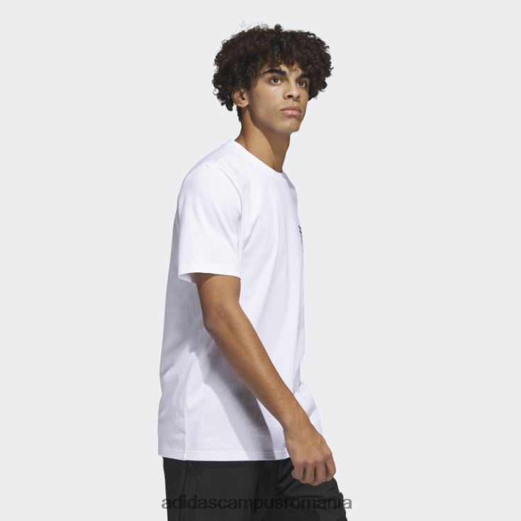 adidas campus romania tricou alb xpress cu maneca scurta bărbați alb J266N25717