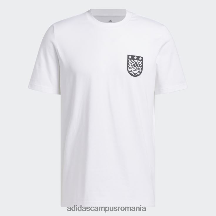 adidas campus romania tricou alb xpress cu maneca scurta bărbați alb J266N25717