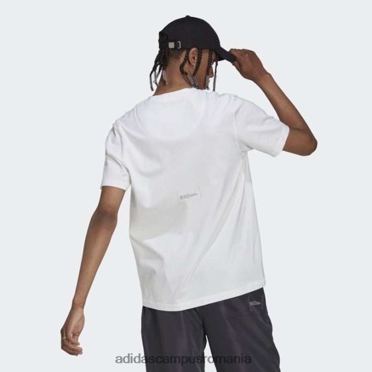 adidas campus romania tricou clasic alb bărbați alb J266N21112