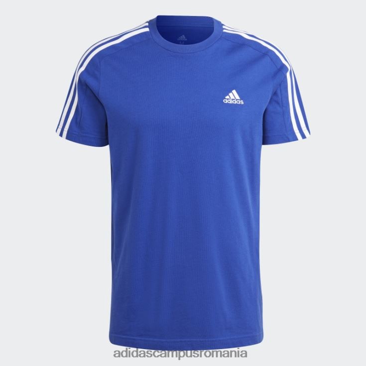adidas campus romania tricou cu 3 dungi din un singur tricou blue essentials bărbați albastru alb J266N213144