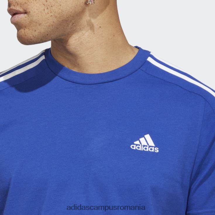 adidas campus romania tricou cu 3 dungi din un singur tricou blue essentials bărbați albastru alb J266N213144
