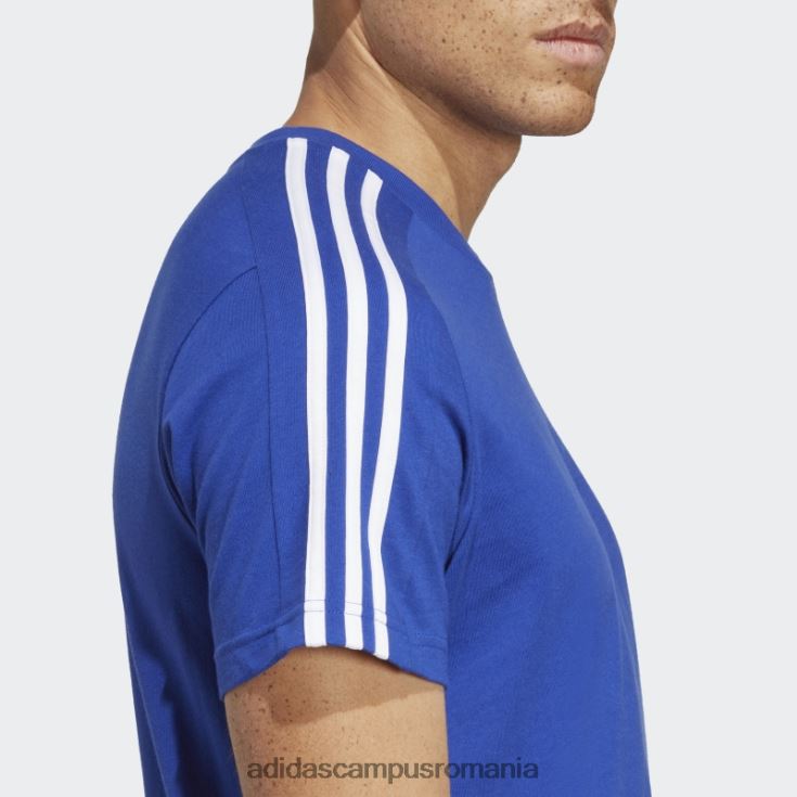 adidas campus romania tricou cu 3 dungi din un singur tricou blue essentials bărbați albastru alb J266N213144