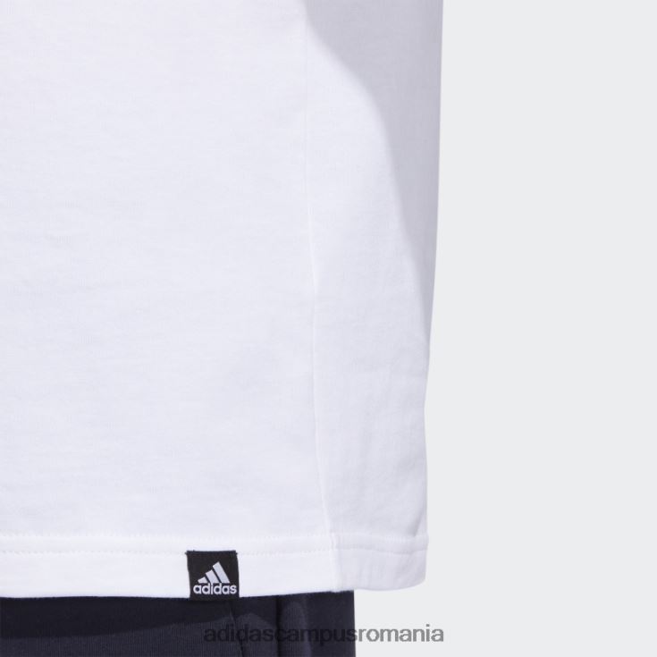 adidas campus romania tricou cu buzunar grafic sport dinamic alb bărbați alb J266N215283