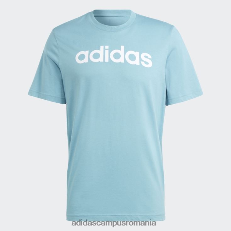 adidas campus romania tricou cu logo brodat liniar din tricou unic blue essentials adidas bărbați albastru J266N2927