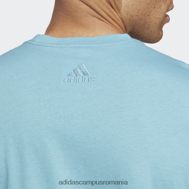 adidas campus romania tricou cu logo brodat liniar din tricou unic blue essentials adidas bărbați albastru J266N2927