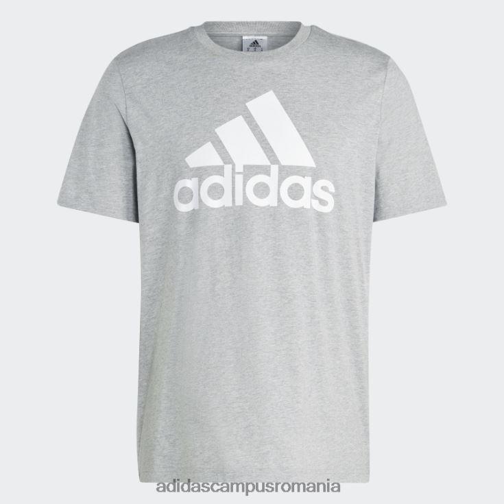 adidas campus romania tricou cu logo mare essentials din un singur tricou gri mediu bărbați gri mediu J266N213937