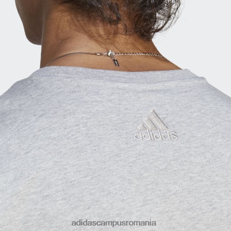 adidas campus romania tricou cu logo mare essentials din un singur tricou gri mediu bărbați gri mediu J266N213937