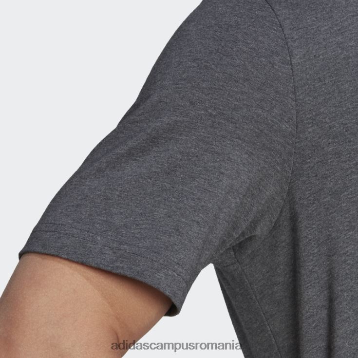 adidas campus romania tricou cu logo mare essentials gri inchis heather adidas bărbați gri închis alb/cai J266N25304