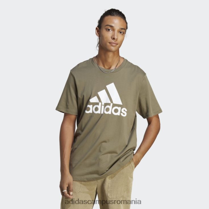 adidas campus romania tricou cu logo mare olive essentials bărbați măsline J266N2905