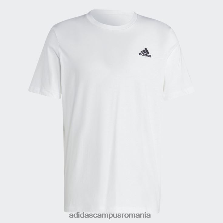 adidas campus romania tricou cu logo mic brodat din un singur jerse alb essentials bărbați alb J266N215148