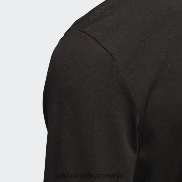 adidas campus romania tricou cu mânecă lungă cu broderie, negru bărbați negru J266N26968