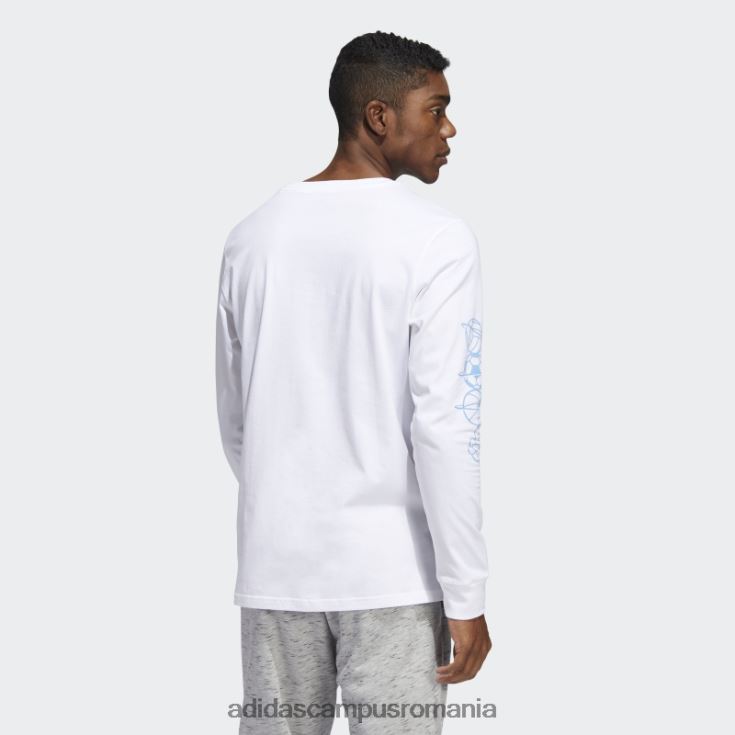adidas campus romania tricou cu mânecă lungă disney sport alb bărbați alb J266N214786