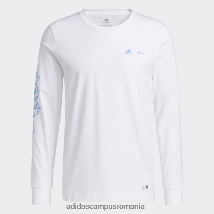 adidas campus romania tricou cu mânecă lungă disney sport alb bărbați alb J266N214786