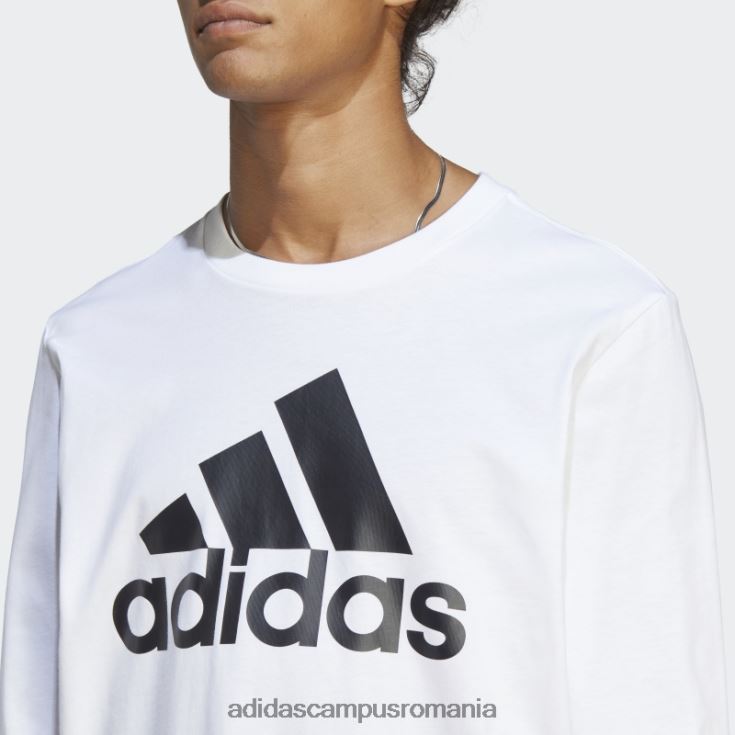 adidas campus romania tricou cu mânecă lungă essentials alb bărbați alb J266N25546