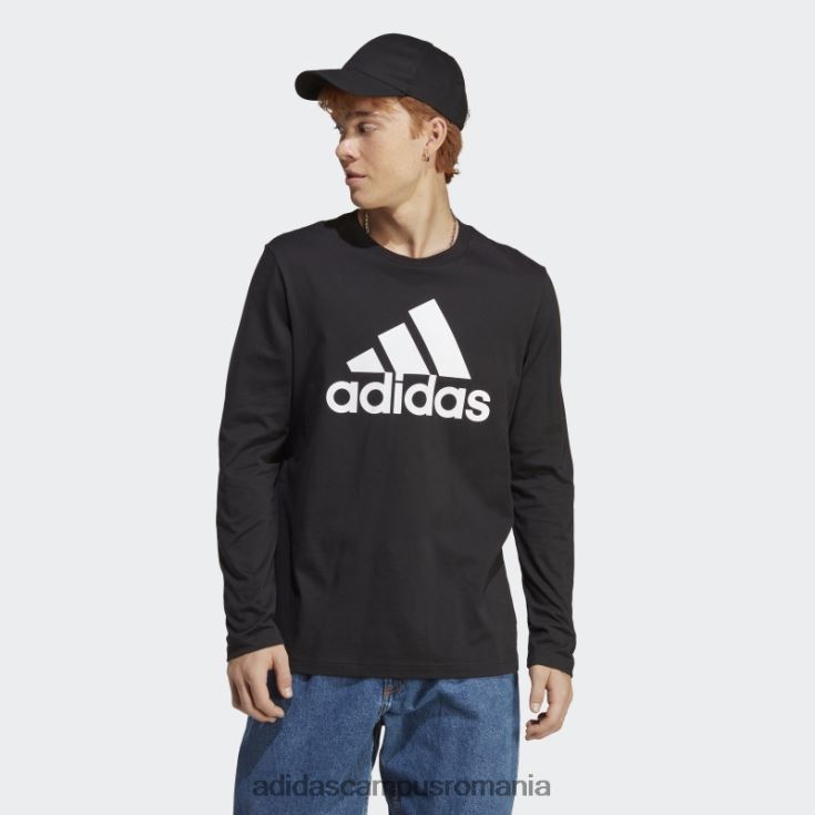adidas campus romania tricou cu mânecă lungă essentials negru bărbați negru J266N26085